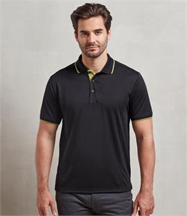 Premier Contrast Coolchecker Polo Shirt